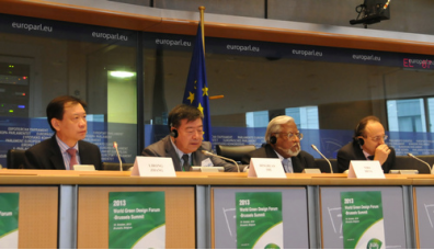 Zhang Lirong, Charg é d'affaires of the Chinese Mission to the European Union, attends the World Green Design Forum